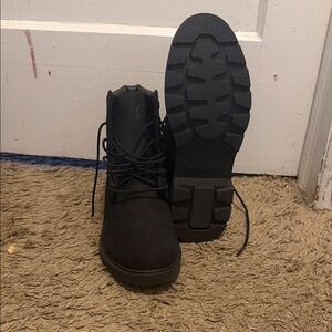 Timberland Dark Charcoal Lace-Up Boots